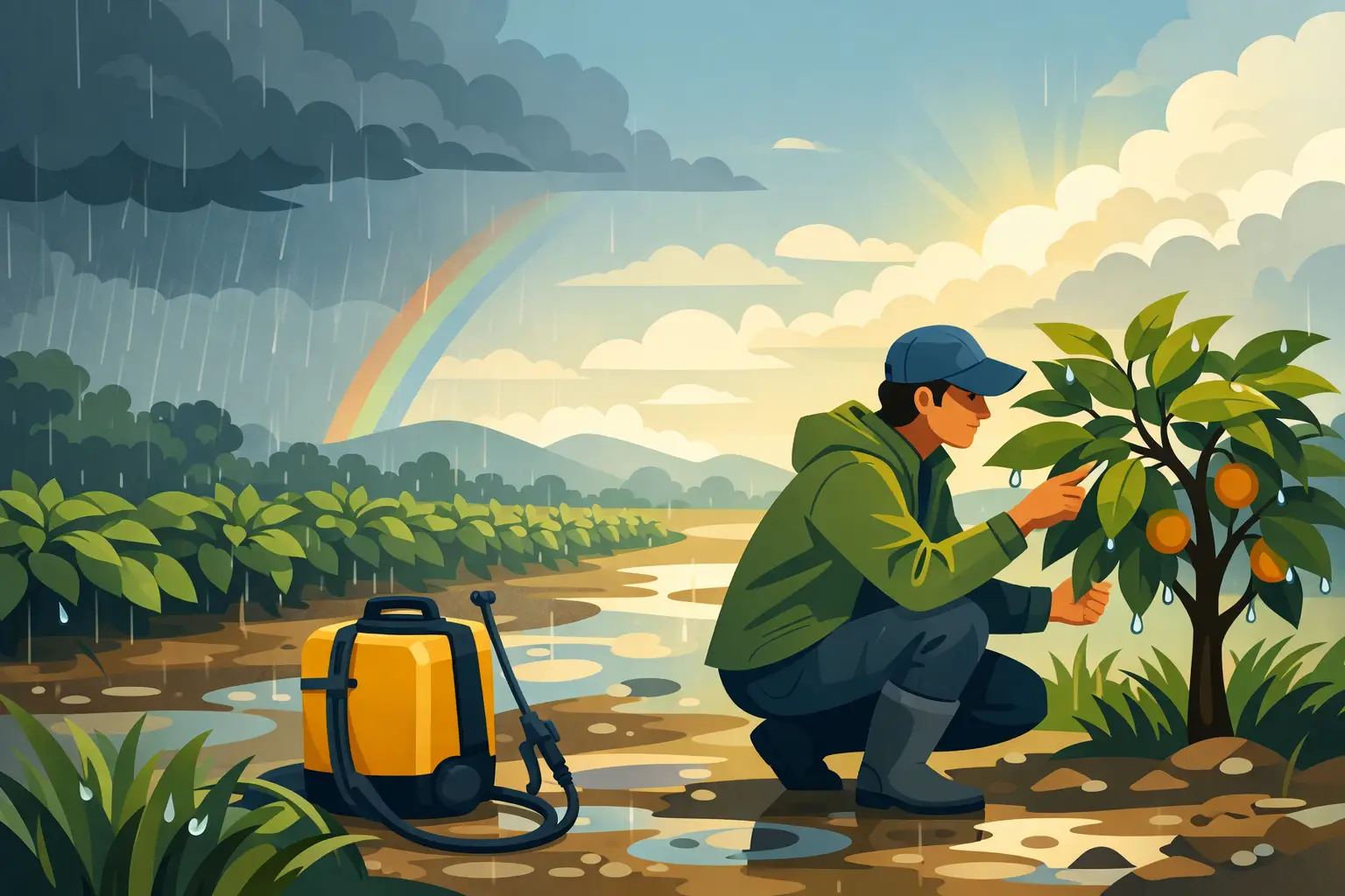 Cara Periksa Pokok Selepas Hujan dengan Selamat